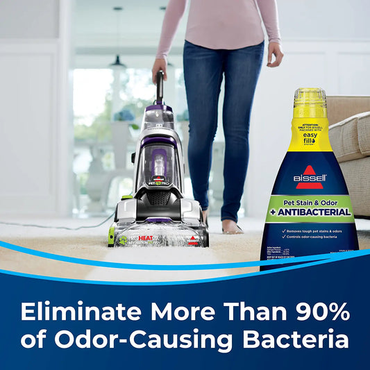 Bissell ProHeat 2X Revolution Max Clean Pet Pro Full-Size Carpet Cleaner, 1986, with Antibacterial Formula and Bonus 3" Tough Stain Tool