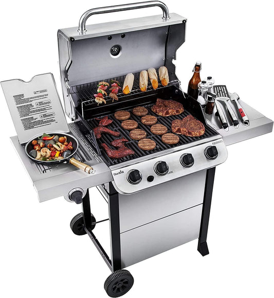 Char-Broil 463377319 Performance 4-Burner Cart Style Liquid Propane Gas Grill, Stainless Steel - Airbnb Ambassador