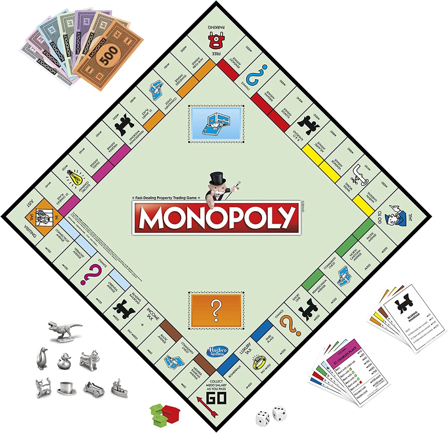 MONOPOLY Game, Family Board Game for 2 to 6 Players, Board Game for Kids Ages 8 and Up, Includes Fan Vote Community Chest Cards - Airbnb Ambassador
