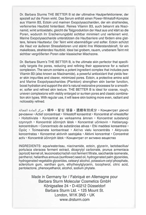Dr. Barbara Sturm The Better B Niacinamide Serum