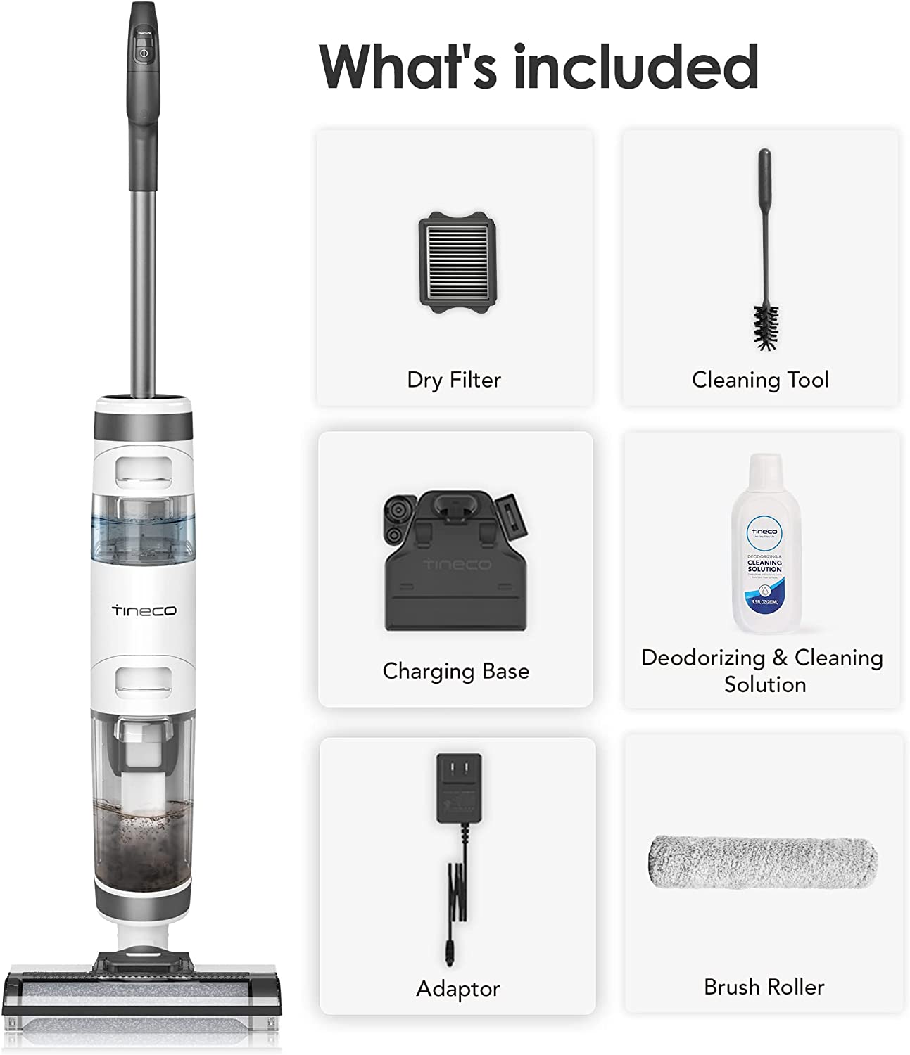 Tineco iFLOOR3 Cordless Wet Dry Vacuum Cleaner, Lightweight, One-Step Cleaning for Hard Floors - Airbnb Ambassador