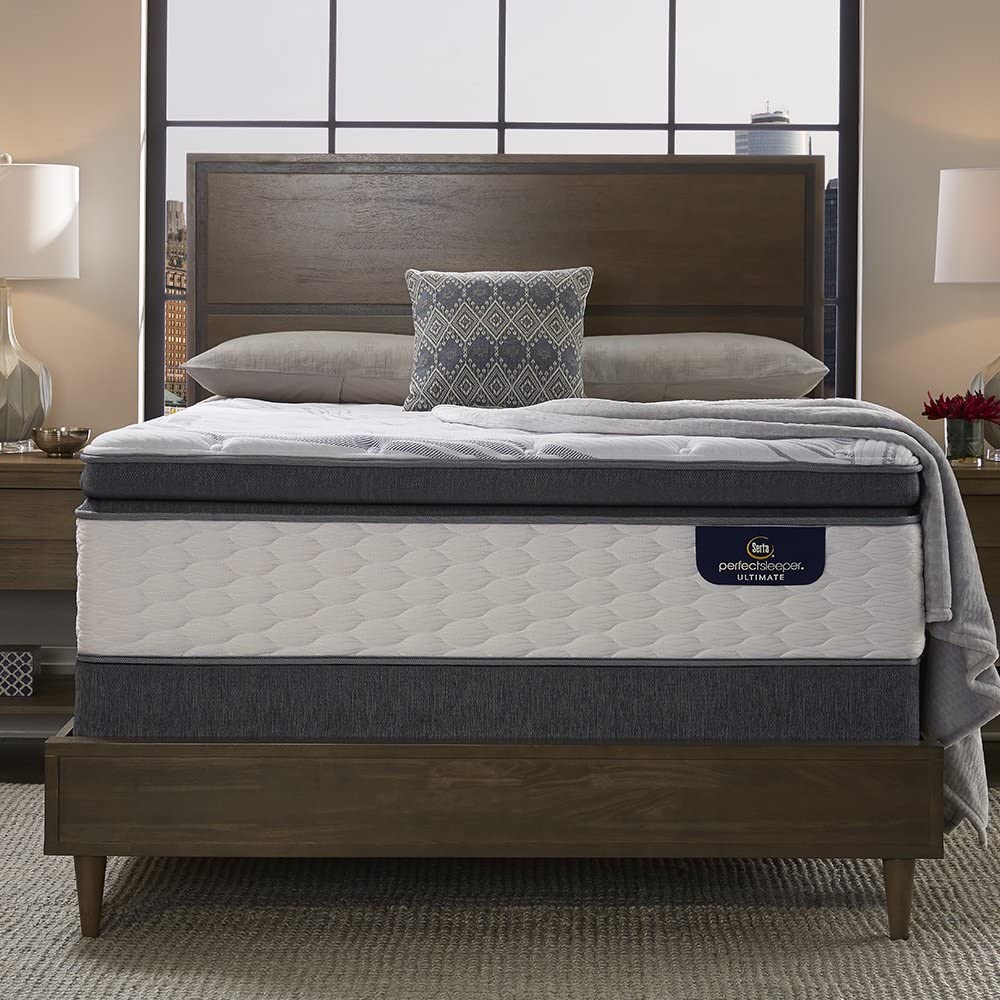 Serta Perfect Sleeper Elite Plush Super Pillow Top 700 Innerspring Mattress, Queen - Airbnb Ambassador