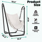 Hammock Chair with Stand,Heavy-Duty Hanging Chair with Stand, for Indoor Outdoor,Sturdy Swing Chair with Stand Max Load 350 pounds… - Airbnb Ambassador