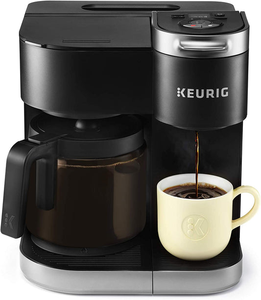 Keurig K-Duo Coffee Maker, Single Serve and 12-Cup Carafe Drip Coffee Brewer, Compatible with K-Cup Pods and Ground Coffee, Black - Airbnb Ambassador