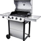 Char-Broil 463377319 Performance 4-Burner Cart Style Liquid Propane Gas Grill, Stainless Steel - Airbnb Ambassador