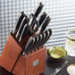 Chicago Cutlery Belden 15 Piece Premium Kitchen Knife Set with Stainless Steel Blades to Resist Rust, Stains, and Pitting | Belden Kitchen Knife Block Set - Airbnb Ambassador